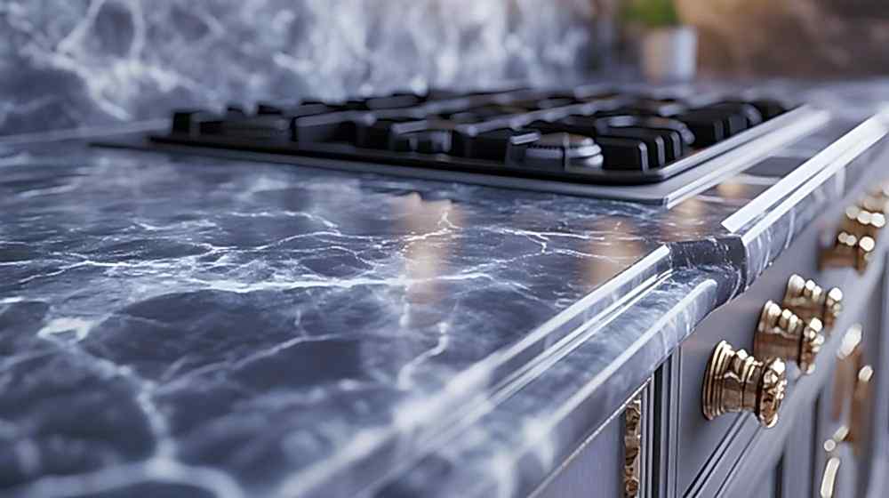 Epoksi kaplı mutfak tezgâhının ocak çevresinde kullanımı